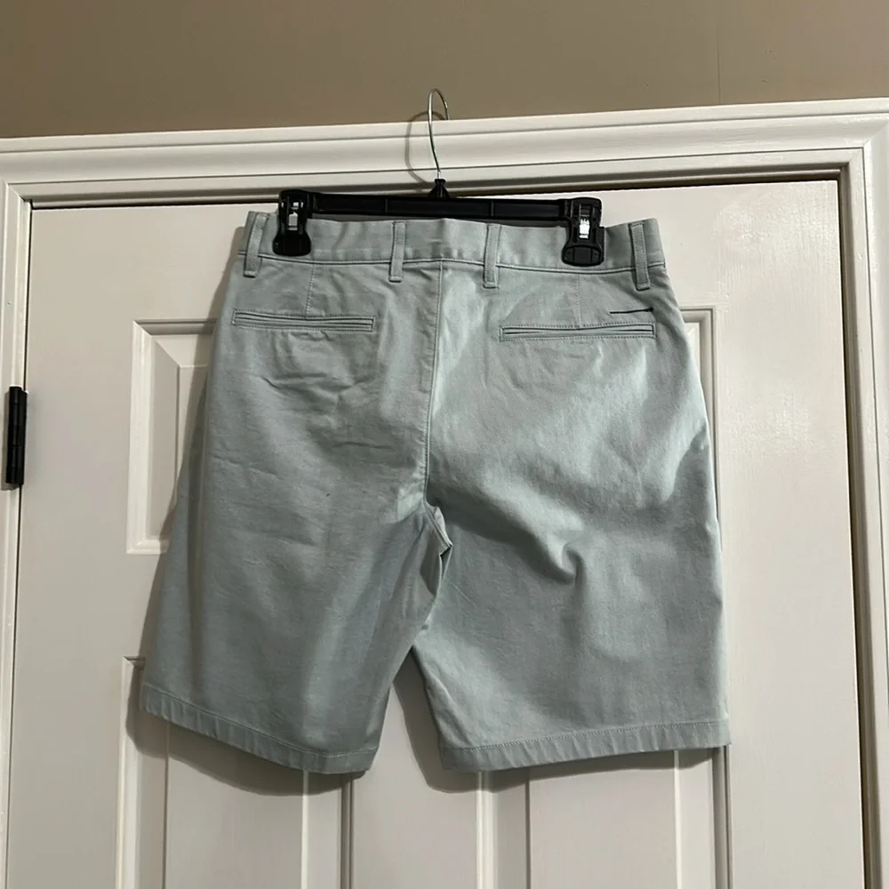 J.Crew 9” Oxford Tech Short in Green White Oxford